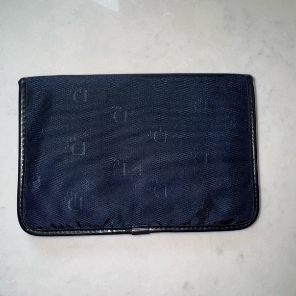 Vintage Dior Monogram snap Wallet. Navy Blue. France - Picture 2 of 4